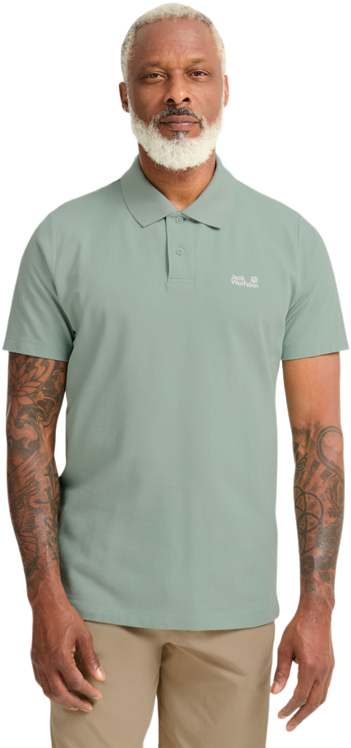 Поло чоловіче Jack Wolfskin Essential Polo M A65902_E0272 2XL зелене
