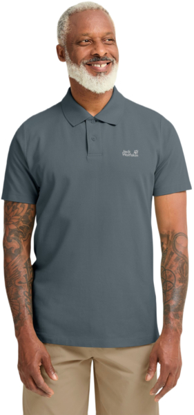 Поло мужское Jack Wolfskin Essential Polo M A65902_F0303 3XL серо-синее фото 