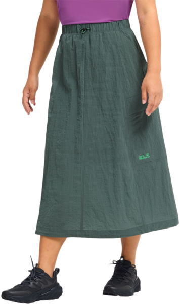 Юбка женская Jack Wolfskin Find The Wild Skirt W A65934_E0271 M зеленая фото 