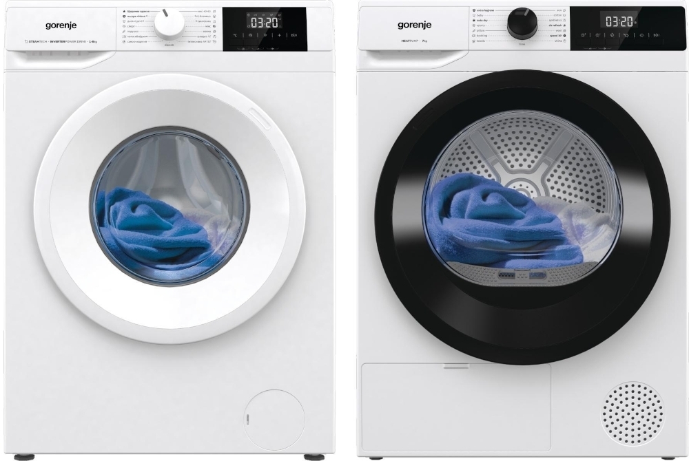 Стиральная машина Gorenje WNGPI61SBS + Сушильная машина Gorenje D2HNE7E фото 1
