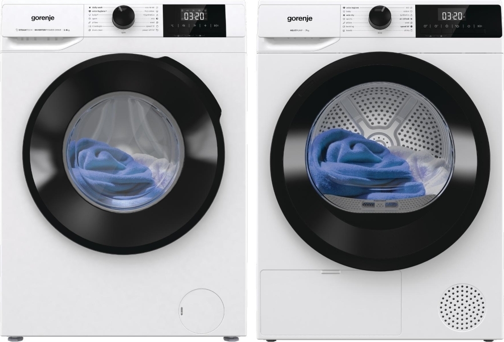 Стиральная машина Gorenje W3NGPI61SBS + Сушильная машина Gorenje D2HNE7E фото 1