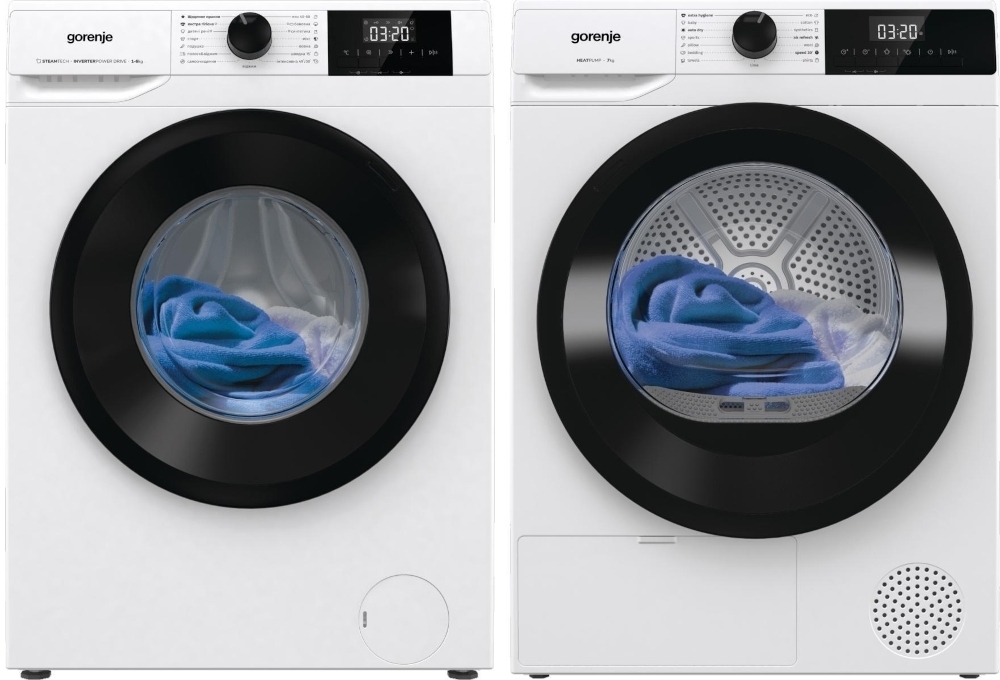Стиральная машина Gorenje W3NGPI62SBS + Сушильная машина Gorenje D2HNE7E фото 1