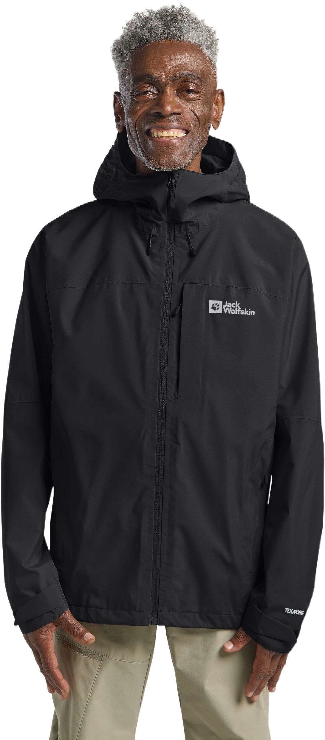 Ветровка мужская Jack Wolfskin Tempest 2L Jkt M A63900_6000 3XL черная фото 1