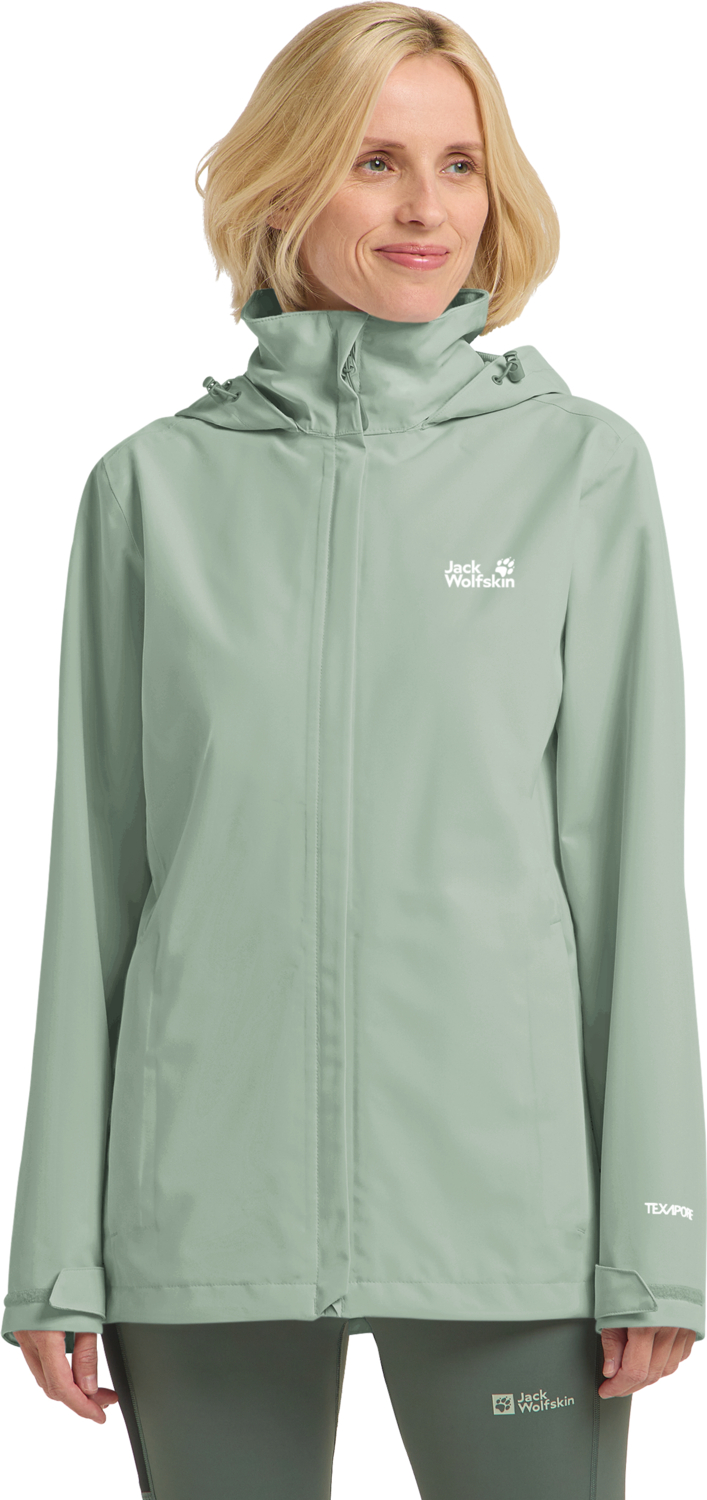 Ветровка женская Jack Wolfskin Trailtime 2L Jkt W A63902_E0272 S зеленая