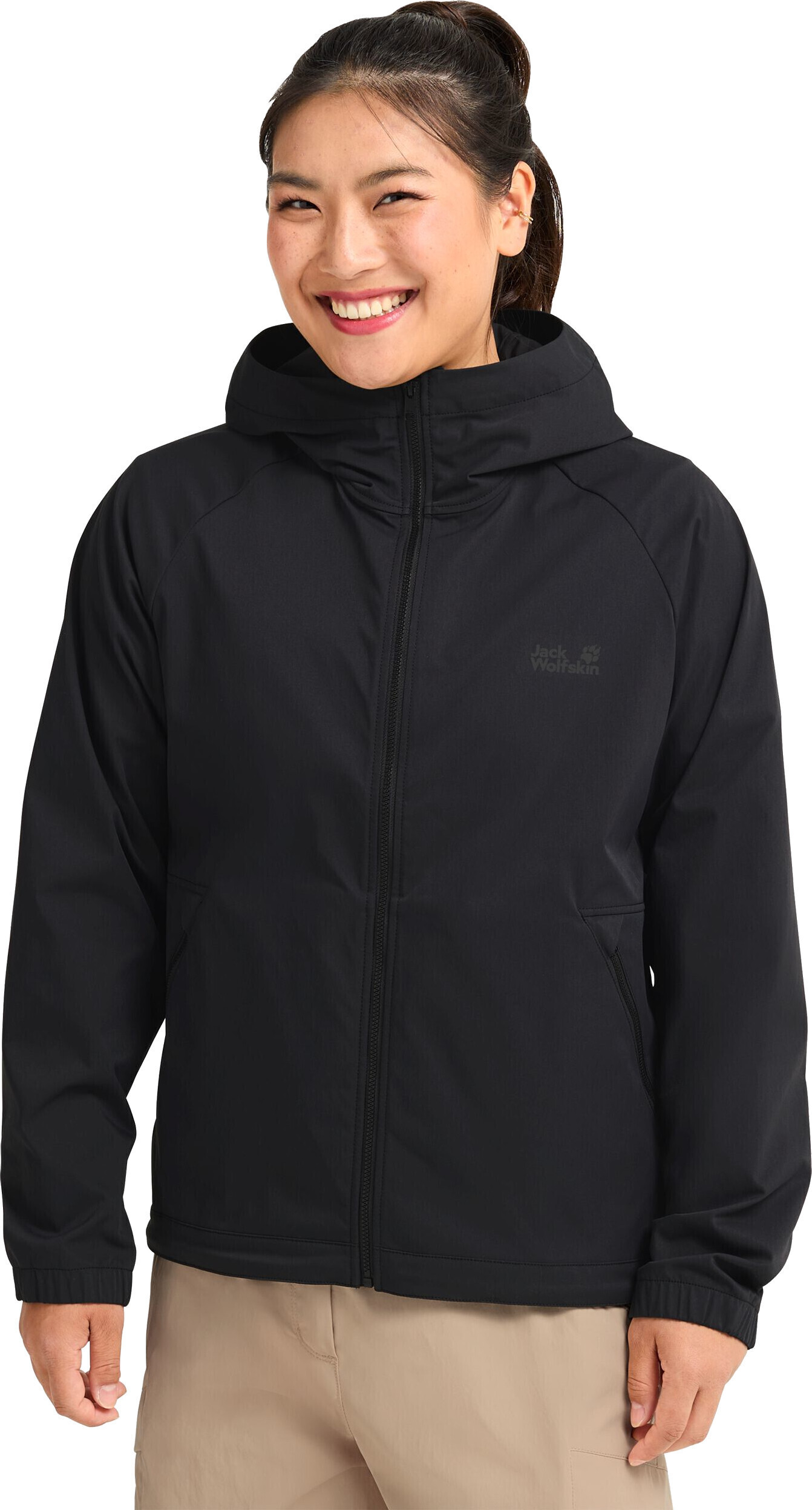 Вітровка жіноча Jack Wolfskin Mahani Jkt W A65748_6000 L чорнафото1