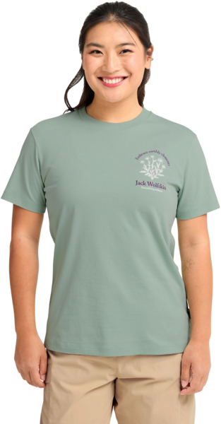 Футболка женская Jack Wolfskin Carefree T W A65756_T0424 M зеленая фото 