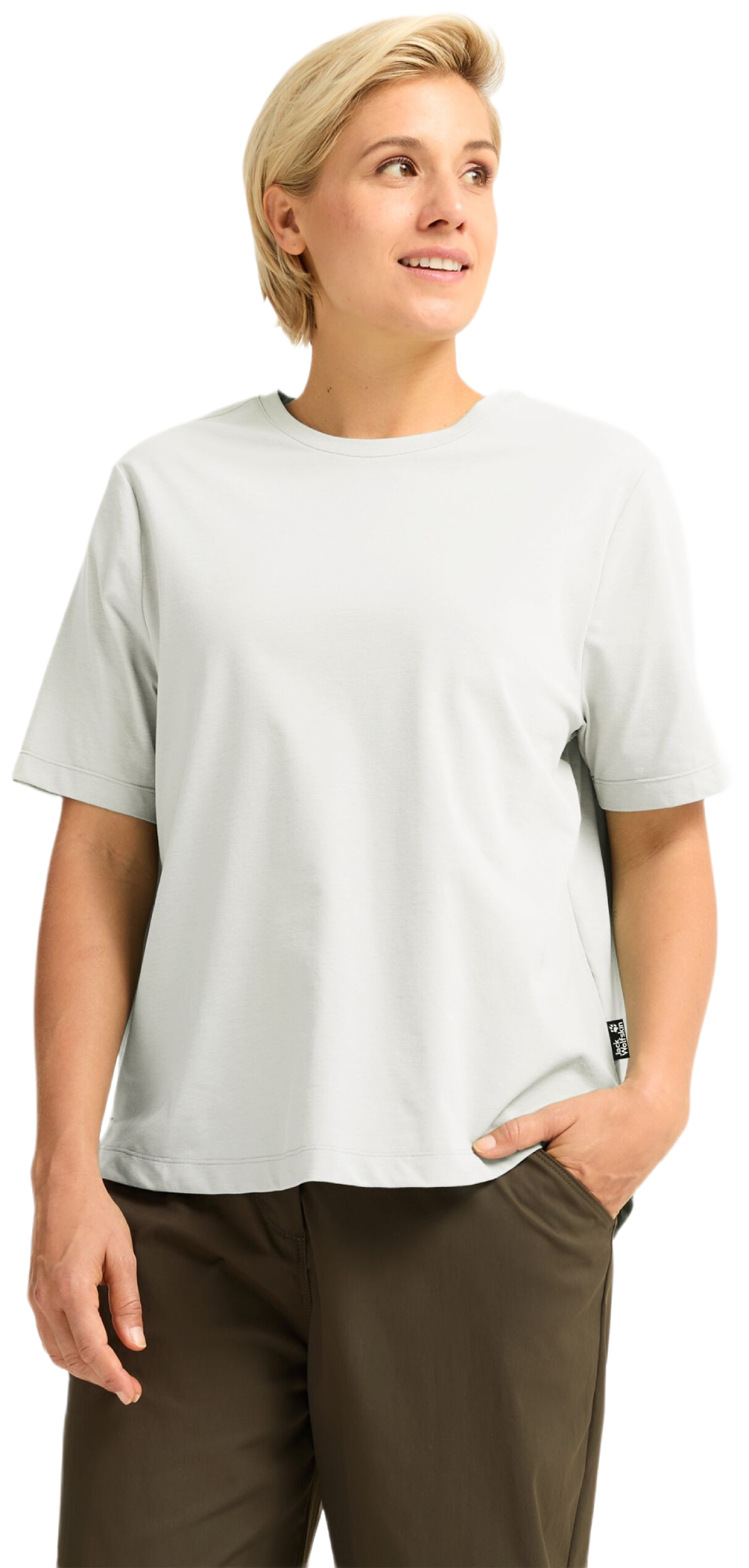 Футболка спортивная женская Jack Wolfskin Travel T W A65784_5488 M белая фото 1