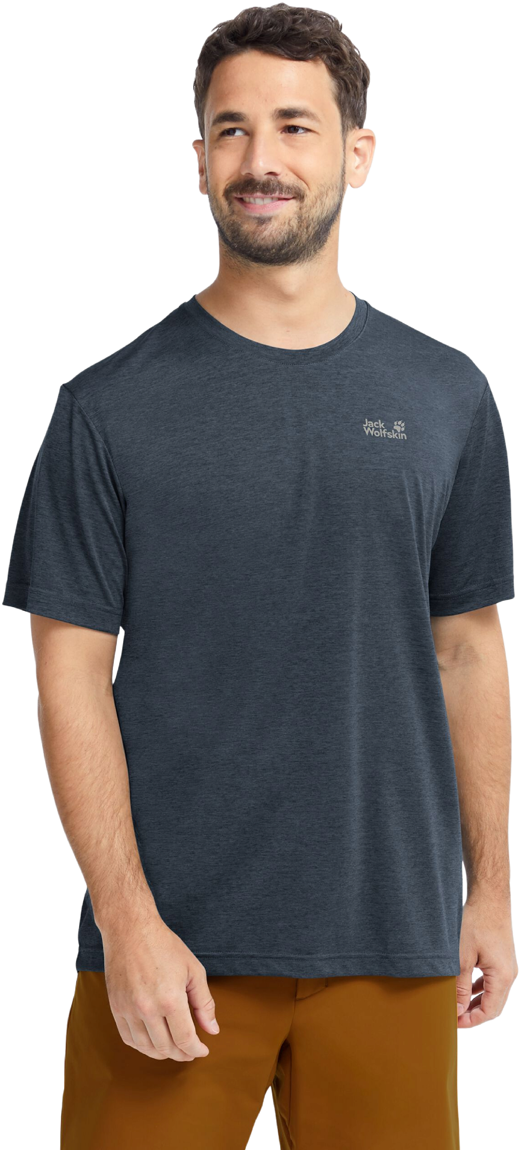 Футболка спортивная мужская Jack Wolfskin Wildtrail T M A65790_C0412 XL темно-темно-синяя фото 1