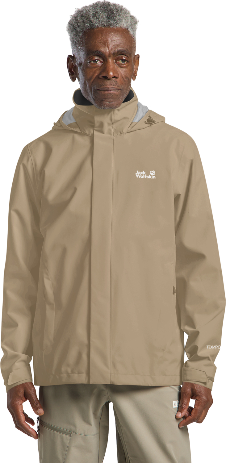 Ветровка мужская Jack Wolfskin Trailtime 2L Jkt M A63903_A0082 S бежевая