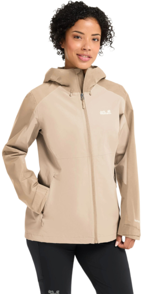 Ветровка женская Jack Wolfskin Wildbound 2L Jkt W A65805_A0084 XS бежевая фото 