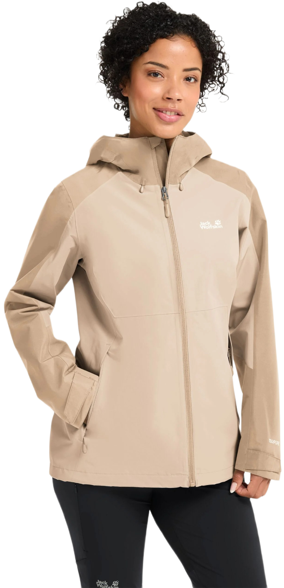 Ветровка женская Jack Wolfskin Wildbound 2L Jkt W A65805_A0084 S бежевая фото 1