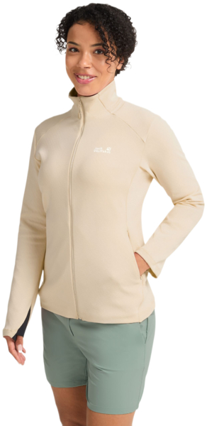 Кофта спортивная женская Jack Wolfskin Astrotrail Fz W A65848_A0084 XS бежевая фото 