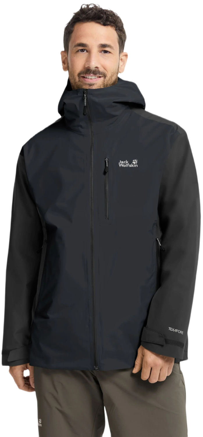 Ветровка мужская Jack Wolfskin Rainrush 2L Jkt M A65874_6350 M темно-серая