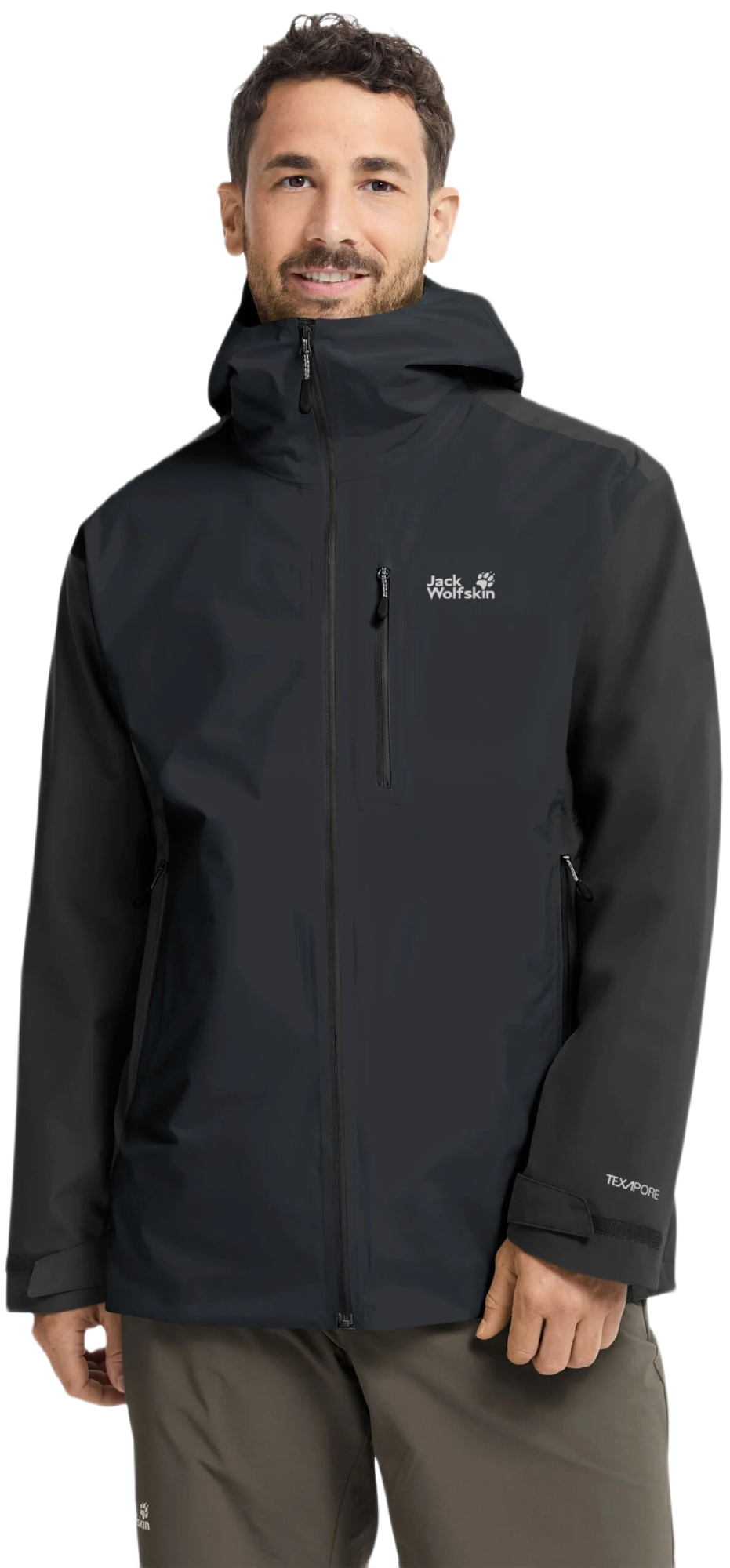 Ветровка мужская Jack Wolfskin Rainrush 2L Jkt M A65874_6350 M темно-серая фото 1