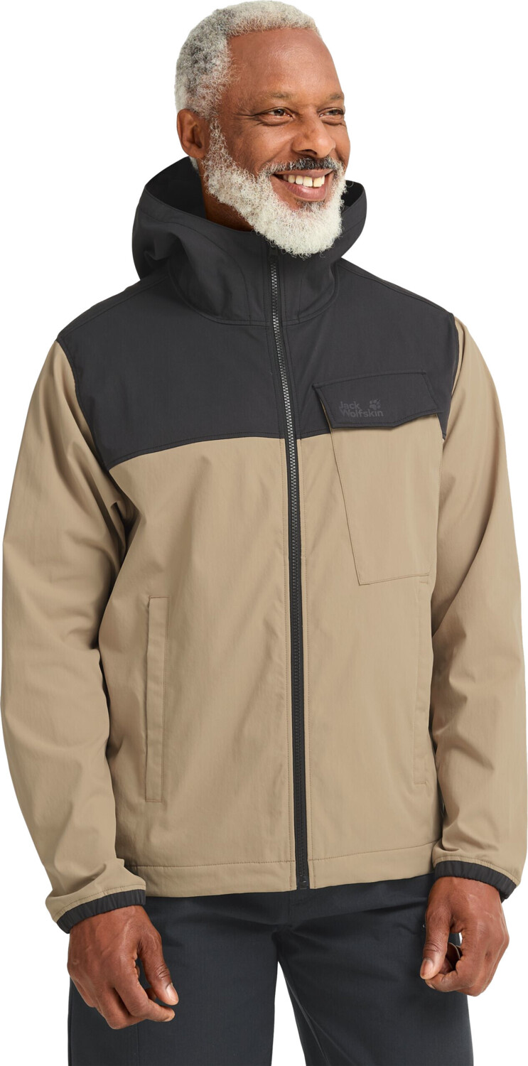 Ветровка мужская Jack Wolfskin Mahani Jkt M A65897_A0082 XL бежевая