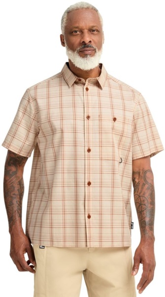 Сорочка з коротким рукавом чоловіча Jack Wolfskin Hot Trail Shirt M A65906_T0384 L бежевафото