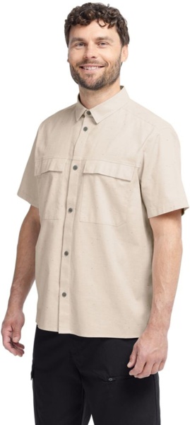 Сорочка з коротким рукавом чоловіча Jack Wolfskin Wild Nep Shirt M A65907_A0084 2XL бежевафото