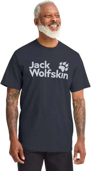 Футболка мужская Jack Wolfskin Brand T M A65910_T0450 M темно-синяя фото 