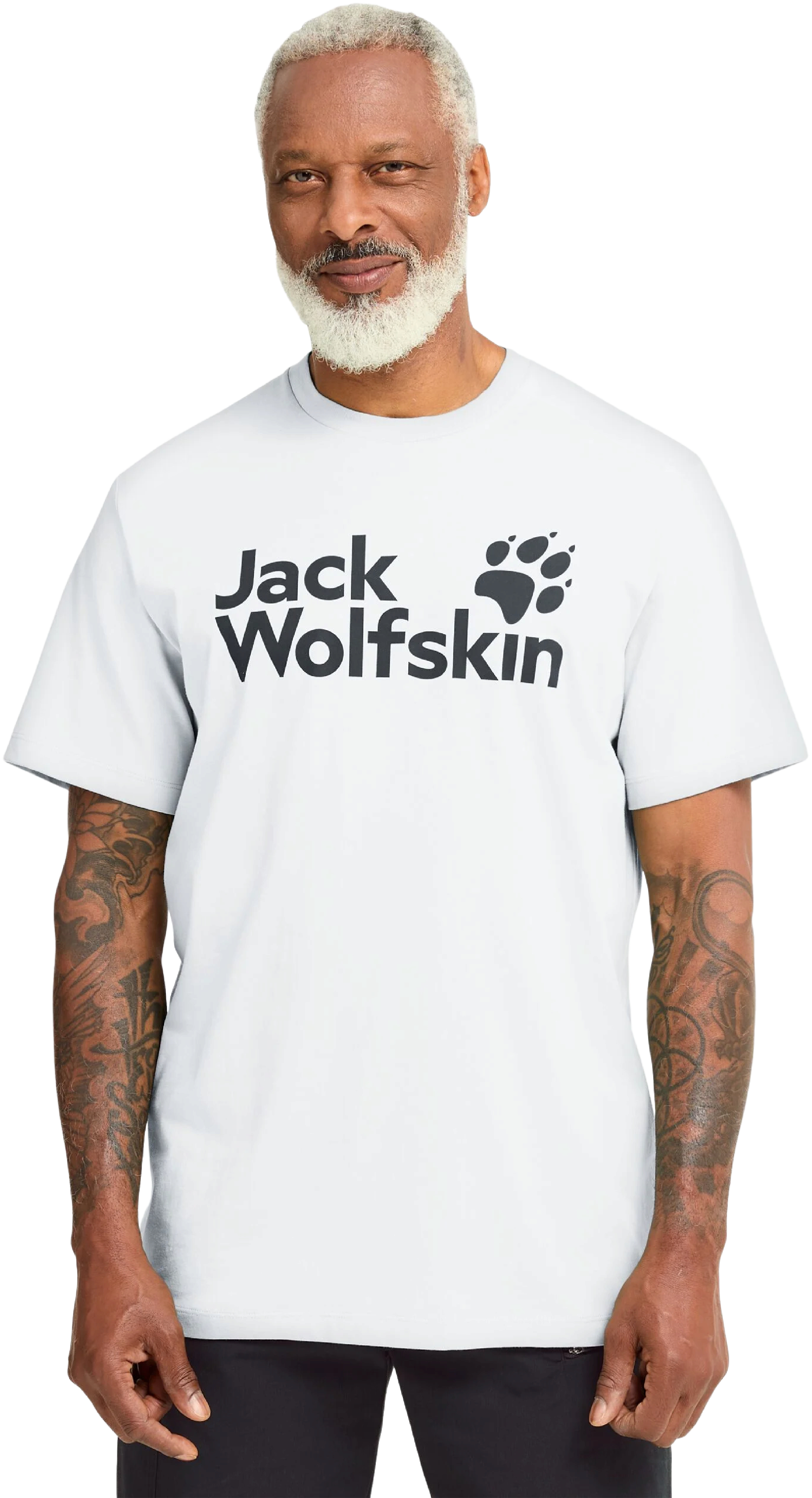 Футболка мужская Jack Wolfskin Brand T M A65910_T0548 L белая фото 1