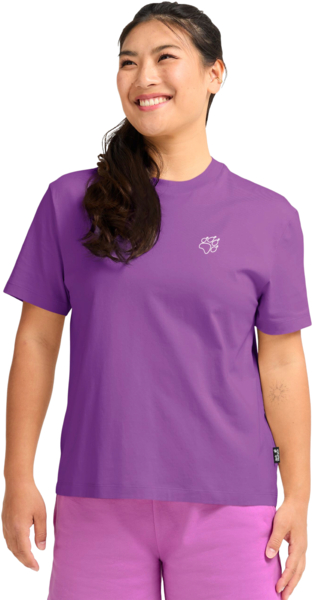 

Футболка женская Jack Wolfskin Celebrate The Paw T W A65916_T0524 L фиолетова