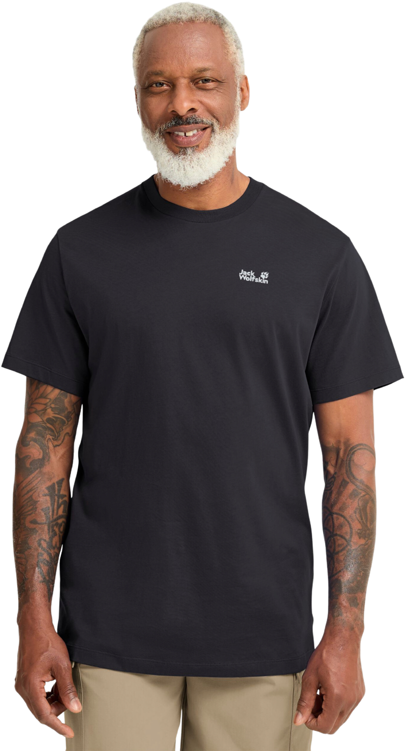 футболка чоловіча Jack Wolfskin Essential T M A65917_6000 S чорна