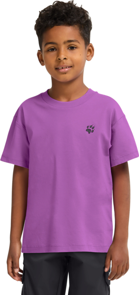 футболка дитяча Jack Wolfskin Print T K A65938_T0460 128 фіолетовафото