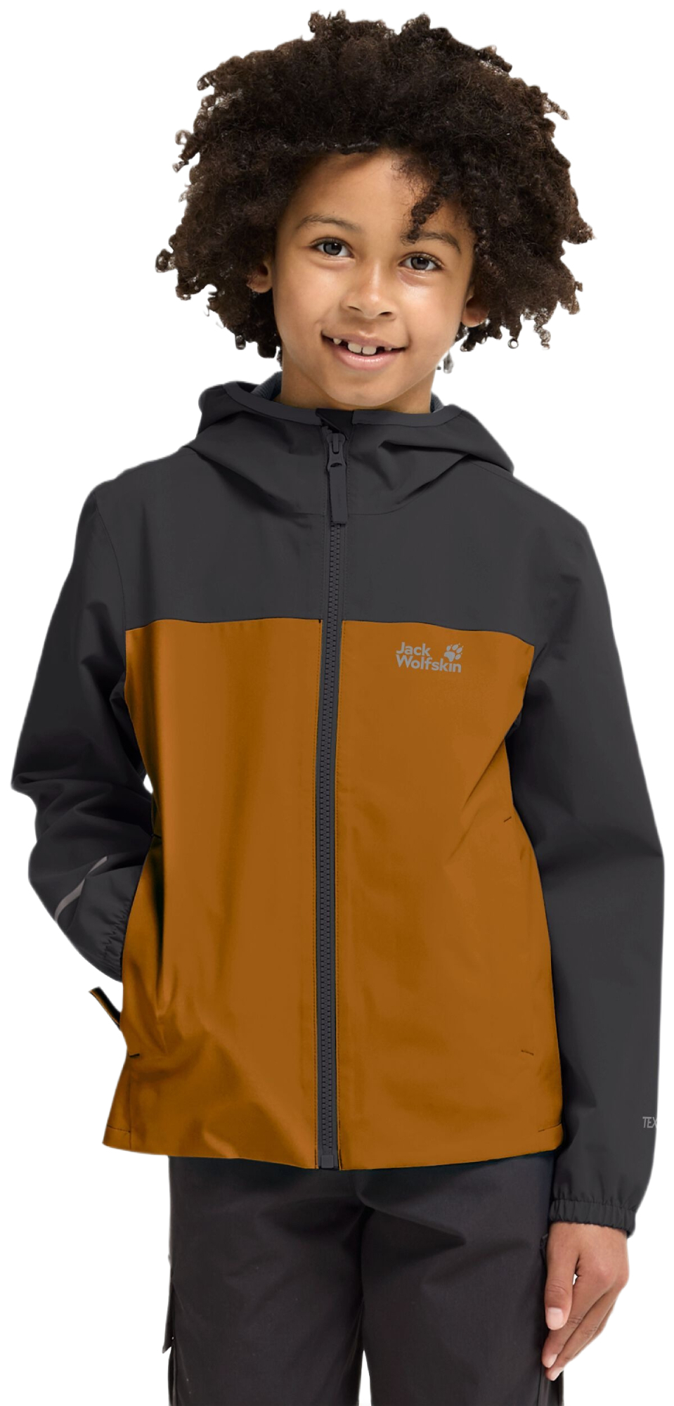 Ветровка детская Jack Wolfskin Adventuretribe 2L Jkt K A65947_5401 140 коричневая фото 1