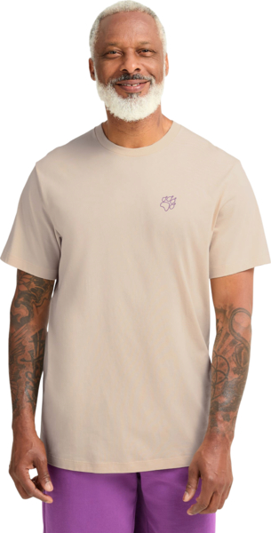 Футболка мужская Jack Wolfskin Celebrate The Paw T M A65915_T0526 L бежевая фото 