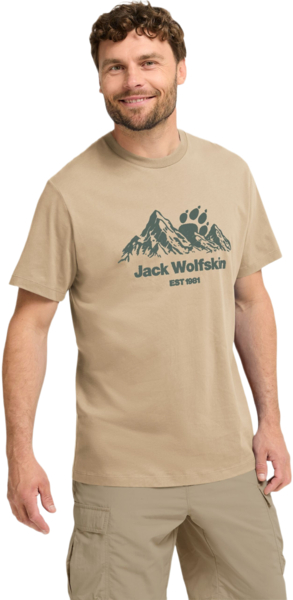 Футболка мужская Jack Wolfskin Carefree T M A66090_T0468 XL бежевая фото 