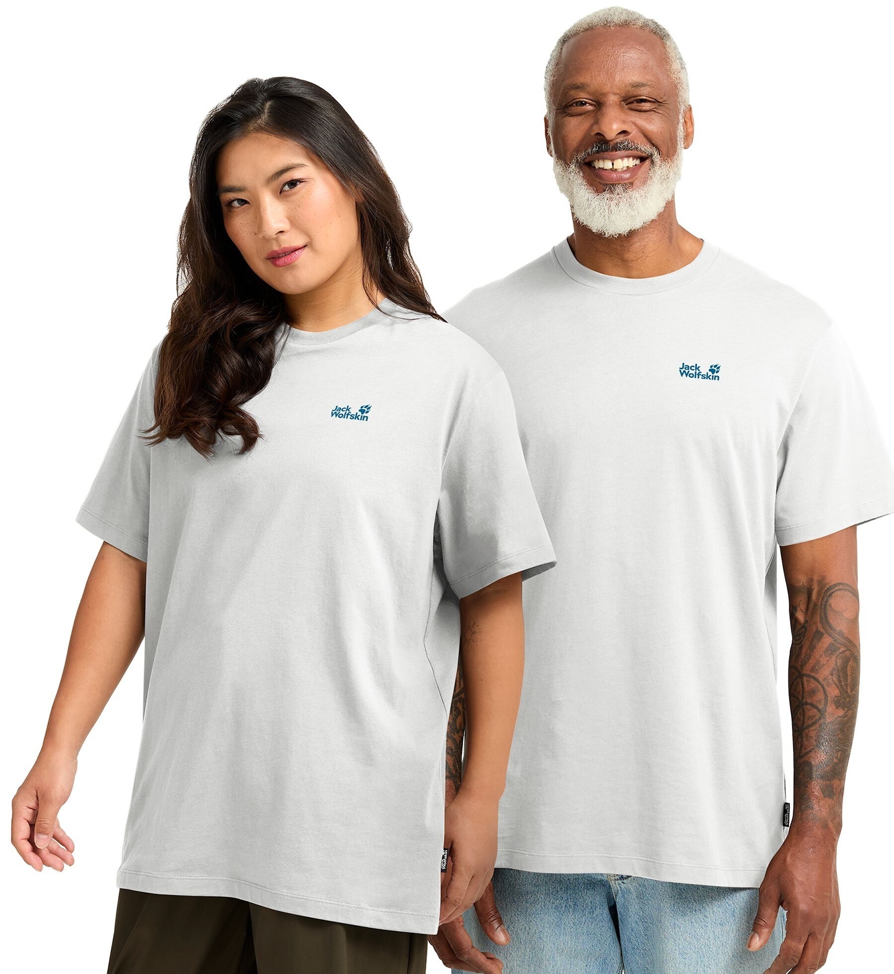 Футболка мужская Jack Wolfskin Live Wild T A66098_T0520 L белая фото 1
