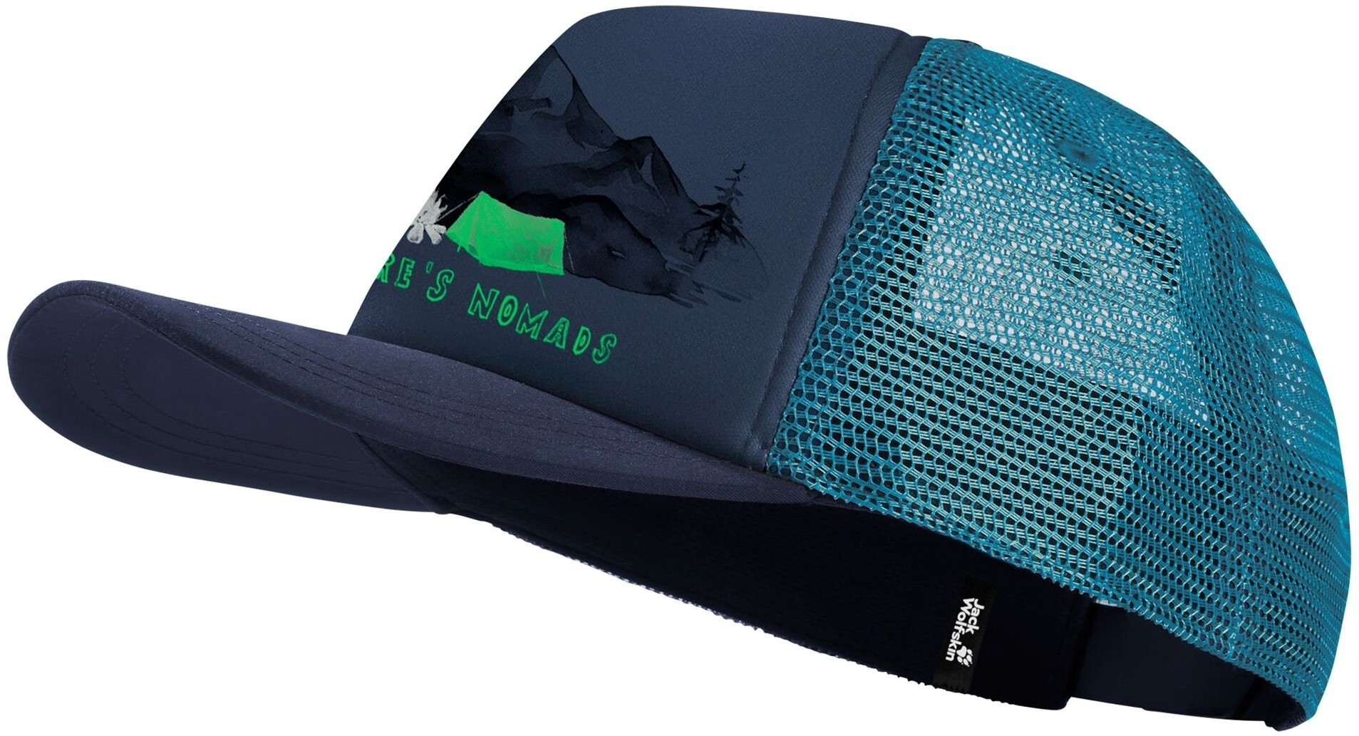 Кепка детская Jack Wolfskin Animal Mesh Cap K 1908565_T0396 темно-синяя фото 1