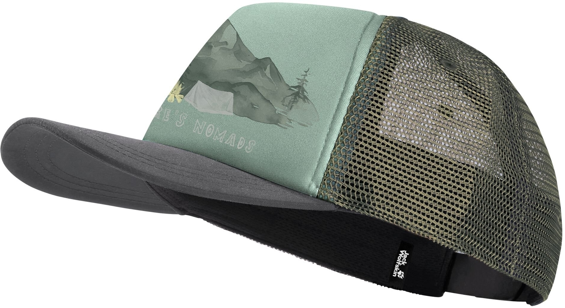 Кепка детская Jack Wolfskin Animal Mesh Cap K 1908565_T0546 зеленая фото 1