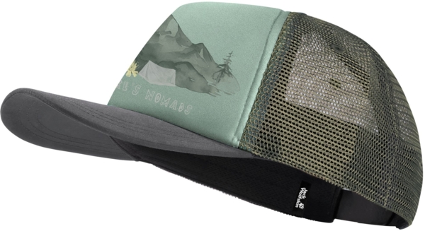 Кепка детская Jack Wolfskin Animal Mesh Cap K 1908565_T0546 зеленая фото 