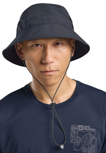 Панама Jack Wolfskin Vent Bucket Hat A64897_6352 L темно-серая фото 