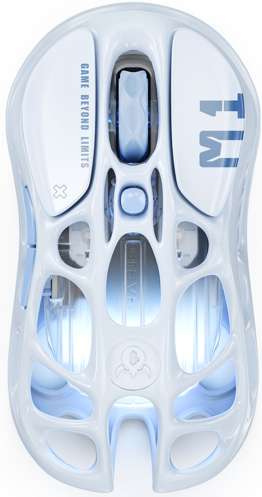 Игровая мышь GravaStar Mercury M1 Pro BT/WL/USB-A RGB Ice Blue (GRAVASTARM1PRO_BLU) фото 1