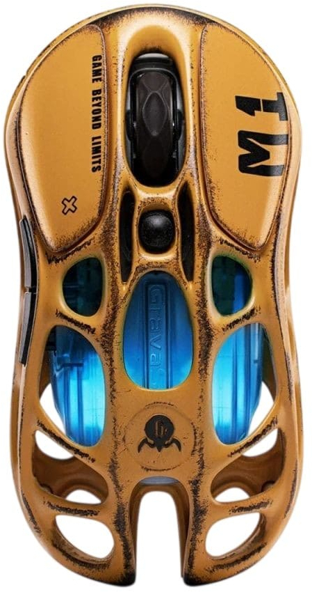 Ігрова миша GravaStar Mercury M1 Pro BT/WL/USB-A RGB Battle-Worn Yellow (GSM1PRO_YLW)фото1