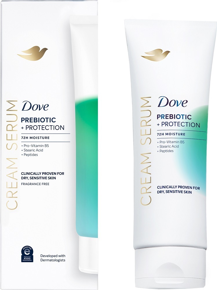 Сыворотка для тела Dove Body Serum Prebiotic + Sensitive для чувствительной кожи с пребиотиком 200 мл фото 1