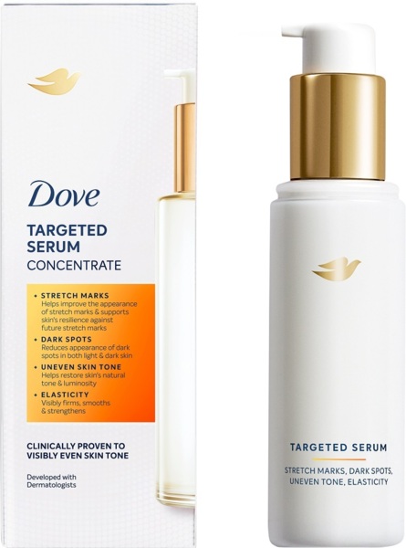 

Сыворотка для тела Dove Serum 4-in-1 Concentrate концентрирована для ровного сияющего тона кожи 100мл
