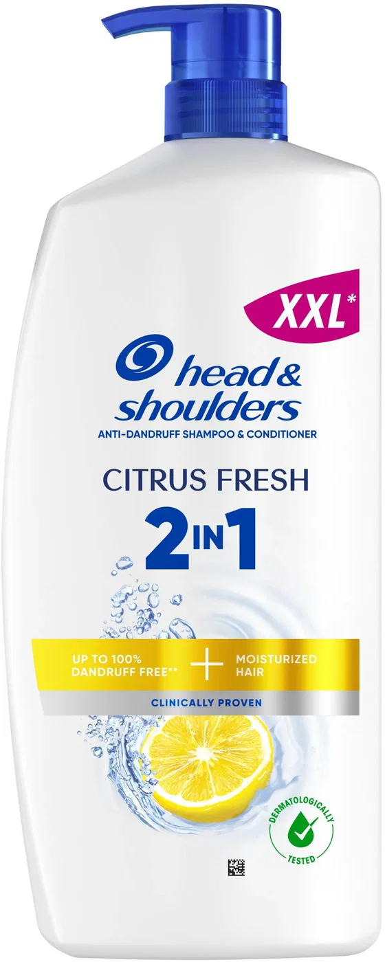 Шампунь та бальзам-ополіскувач проти лупи Head & Shoulders 2в1 Цитрусова свіжість 800 млфото1