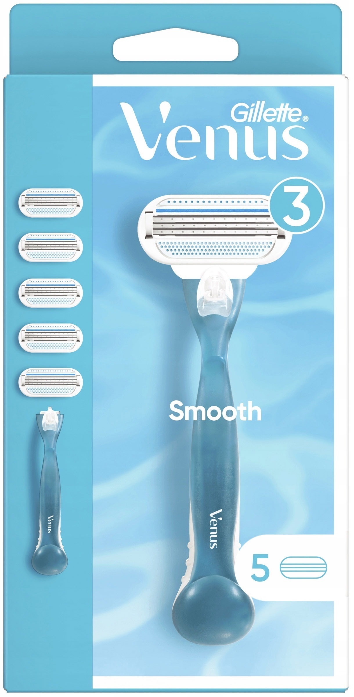 Бритва Gillette Venus Smooth с 5 сменными картриджами фото 1