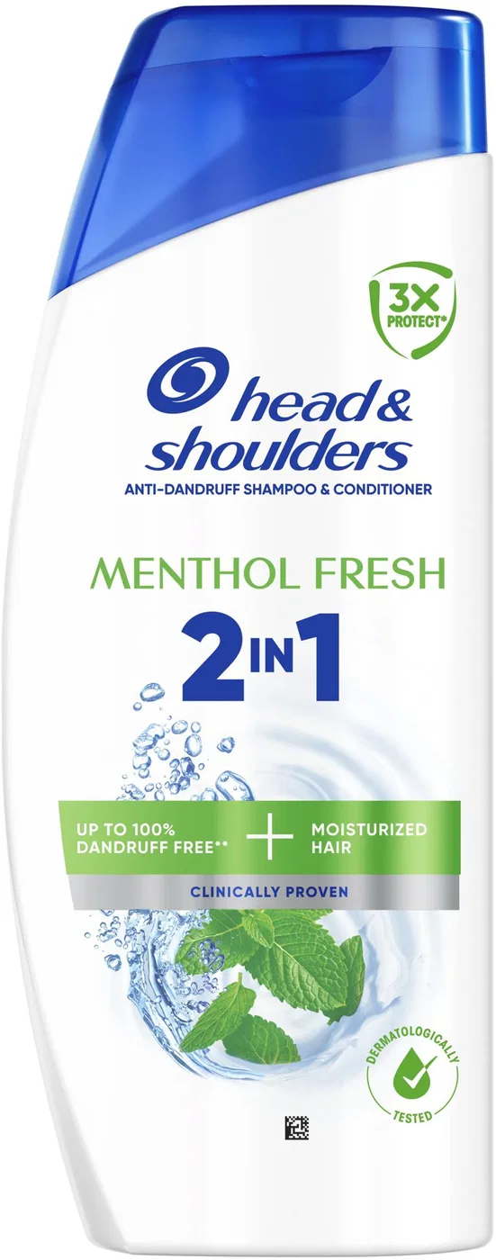 Шампунь та бальзам-ополіскувач Head & Shoulders Свіжість ментолу 400 млфото1