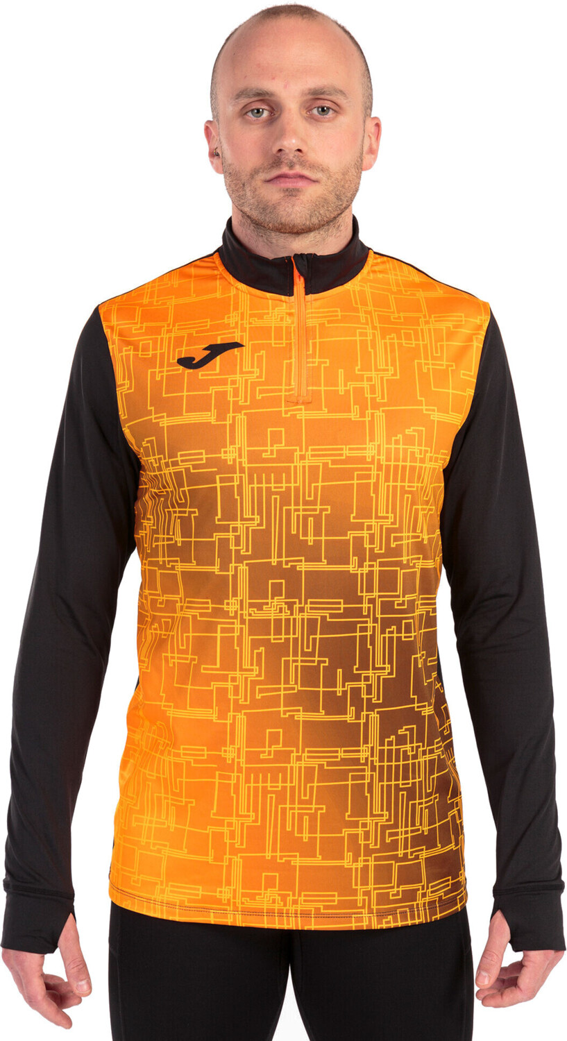 Кофта спортивная мужская JOMA Elite VIII 101930.108 XL черная/оранжевая