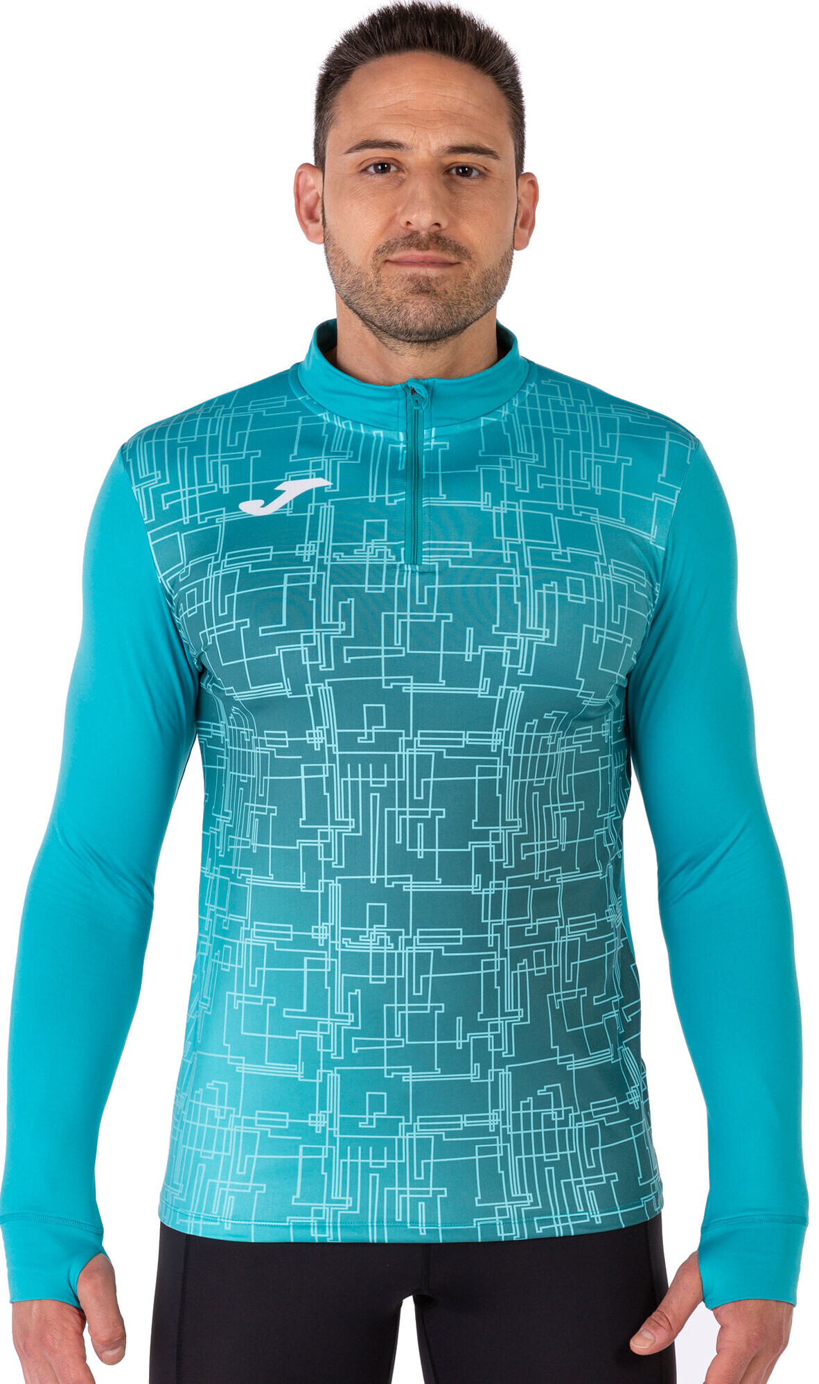 Кофта спортивна чоловіча JOMA Elite VIII 101930.725 L бірюзовийфото1