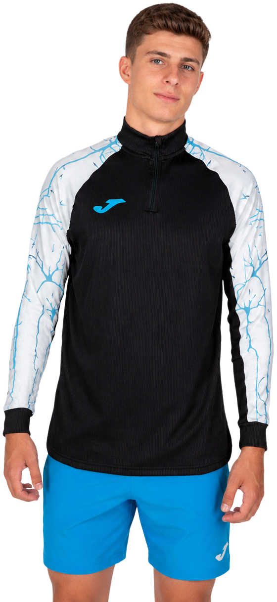 Кофта спортивная мужская JOMA Elite IX 102756.102 M черно-белая фото 1