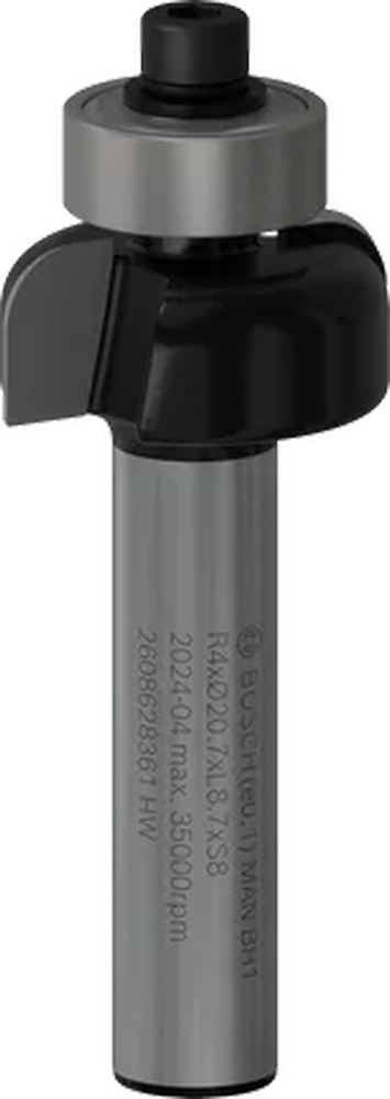 Фреза галтельна профільна Е Bosch Professional Std S8 R4 D20.7 L9 (2.608.628.361) фото1