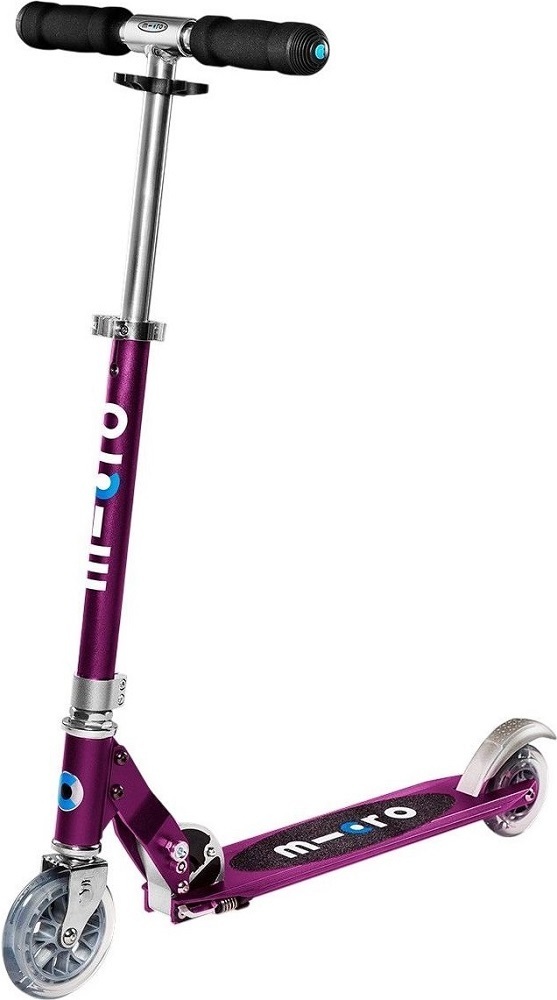 Самокат Micro серії Sprite - Пурпуровий Металік (складаний, до 100 kg, двоколісний)фото1