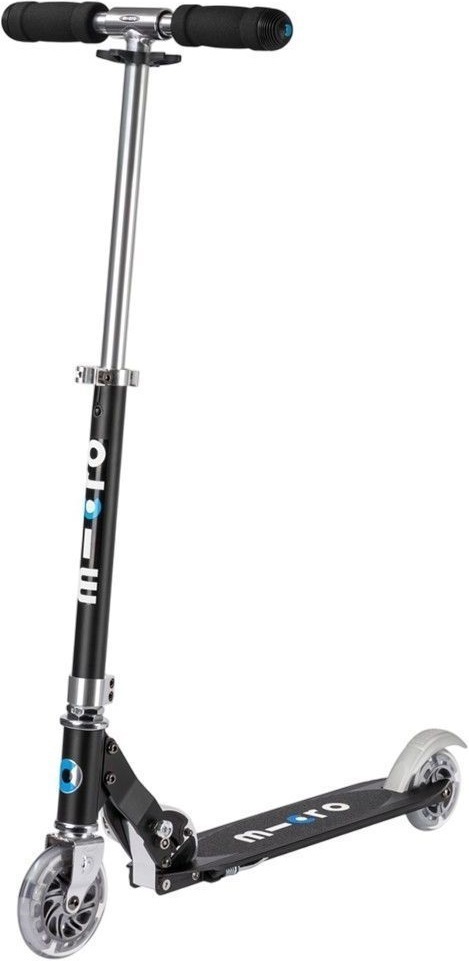 Самокат Micro серії Sprite – Чорний (до 100 кг (kg), двоколісний)фото1