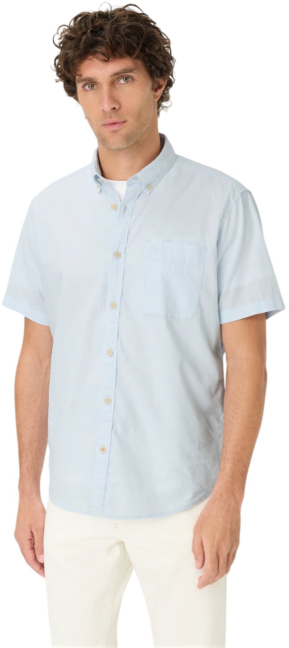 Сорочка чоловіча Camel Active Shirts 1/2 sleeves 409256-7S56-42 2XL блакитнафото1