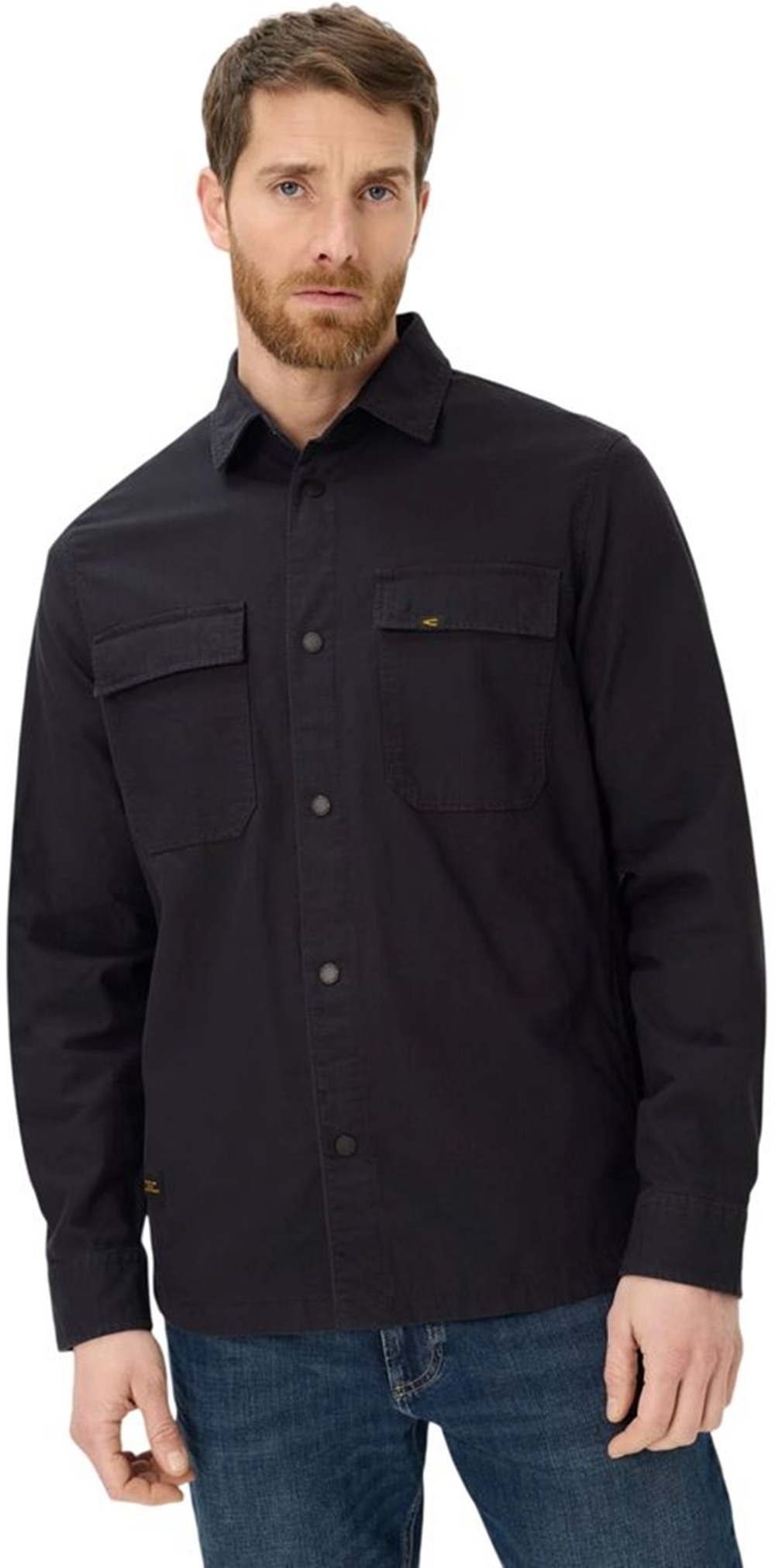 Сорочка з довгим рукавом чоловіча Camel Active Overshirts 409382-7S82-48 2XL темно-синяфото1