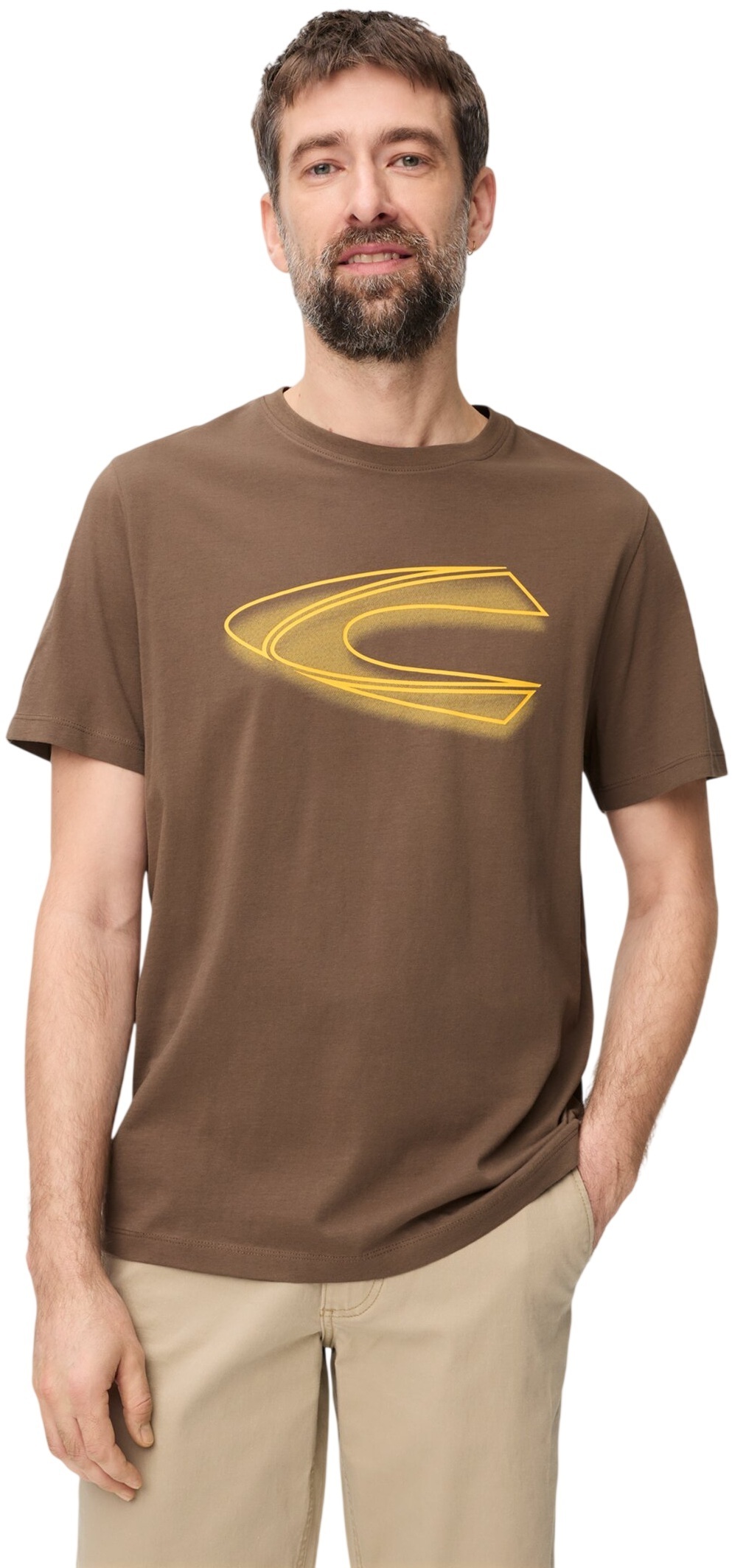 Футболка чоловіча Camel Active T-shirts 1/2 sleeves 409700-7T02-26 L коричневийфото1